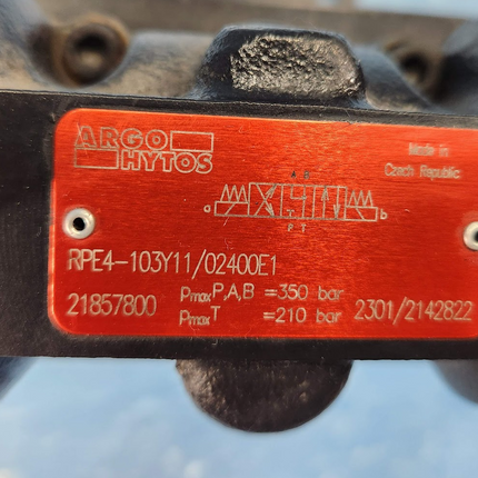 RPE4-103Y11/02400E1 Argo Hytos Valve 37GPM, 5100psi, 3P4W, 24 VDC, DIN - getexcess