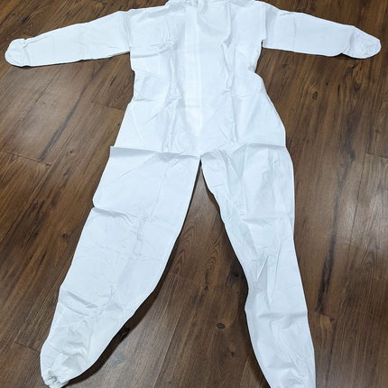 Disposable Coverall 60GSM Painter Bunny Suit White 3XL Non Medical | CASE of 50 - getexcess