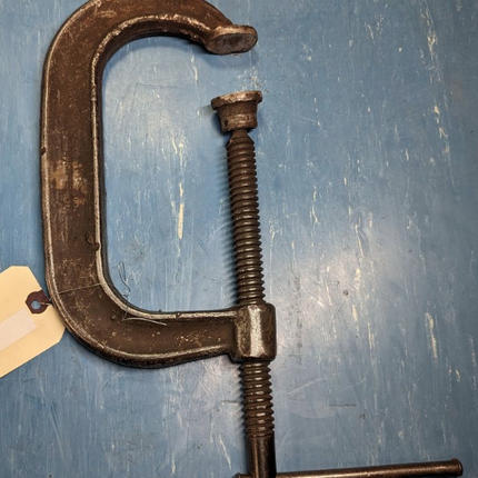USED Williams 404 Forged Steel C G Clamp 6" Jaw 4" Throat - getexcess