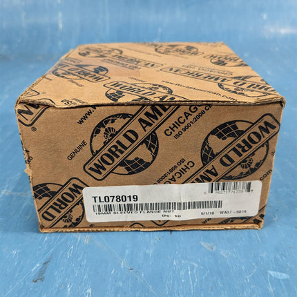 Box of 10 - Grade 8 078019 Metric Sleeved Flange Nut M22 x 1.5 19mm sleeve 33mm hex Automann 201.3032 - getexcess