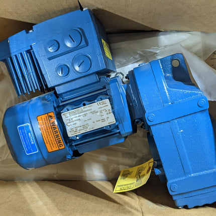 SEW Eurodrive Gear Motor 0.75 HP 3 Phase 100Hz 380-500V FA37BDRS71S4BE05/MM05/LN