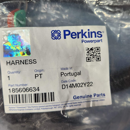 185606634 Genuine Perkins Wiring Harness Cable Engine Generator
