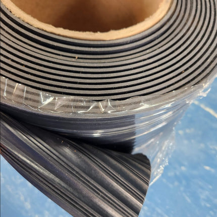 13.5" x 374" 31' Black Ribbed Rubber Transit Flooring Floormat School Bus 39773651941 10065450