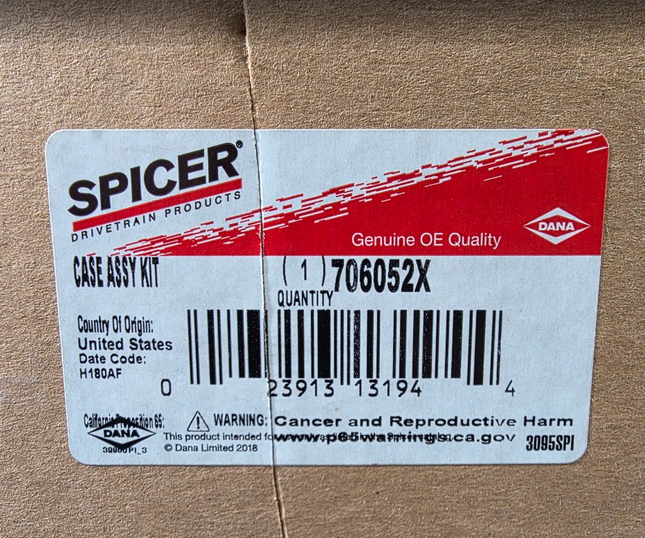 706052X Spicer Dana 70 Differential Kit