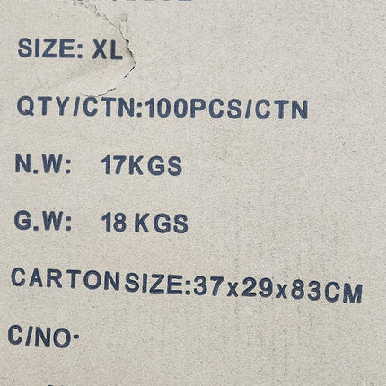 Coverall Isolation Gown Disposable Blue XL Non Medical Lightstone 100 PCS CASE