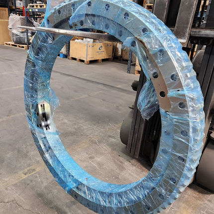 Slewing Ring Turntable Bearing 3000 Series A11-39E1 Four-Point Contact External Gear 34.38 in ID 45.78 in OD 3.63 in Width - getexcess
