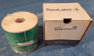 DuraLabel 84-3007 DLP300 4x140 Green Premium Vinyl 3.0 Mil