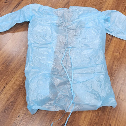 Non Medical Isolation Gown Blue Elastic Cuff XXL Atria CASE of 140 PCS