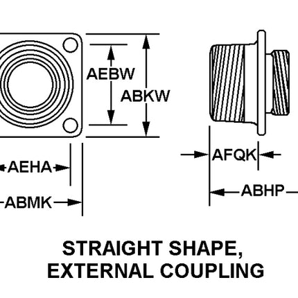 Electrical Trailer Receptacle Flange Mount Connector 12 Socket 5935-00-846-3884 2HE846
