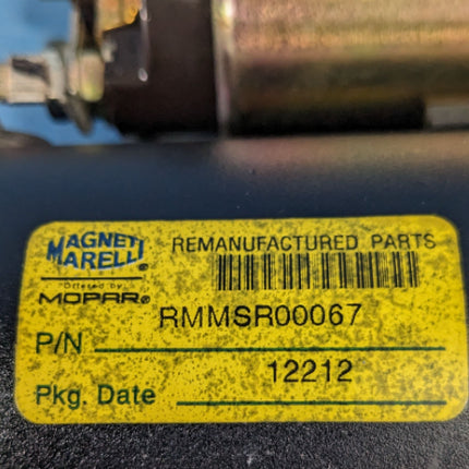 Magneti Marelli Engine Starter Reman RMMSR00067