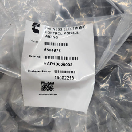 Cummins 6504978 EV Kit Harness ECM Wiring Electronic Control Module 10082218