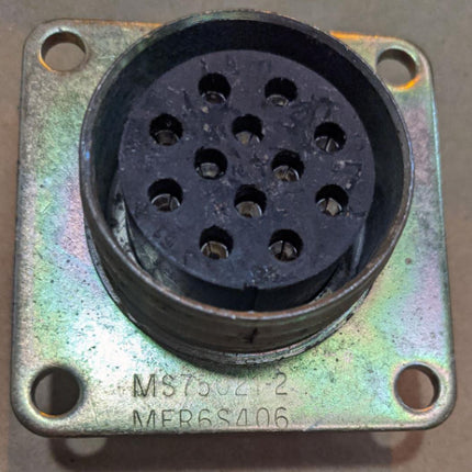 Electrical Trailer Receptacle Flange Mount Connector 12 Socket 5935-00-846-3884 2HE846