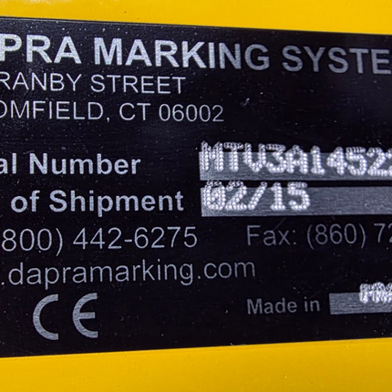 DAPRA Technomark Multi4-v2 Dot Peen Marking Machine