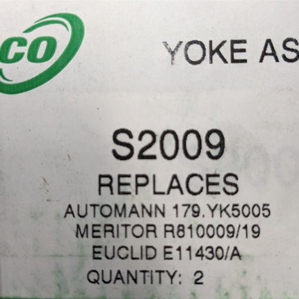 Sirco Yoke 5/8-18 Auto Slack Clevis With Pins 1-3/8