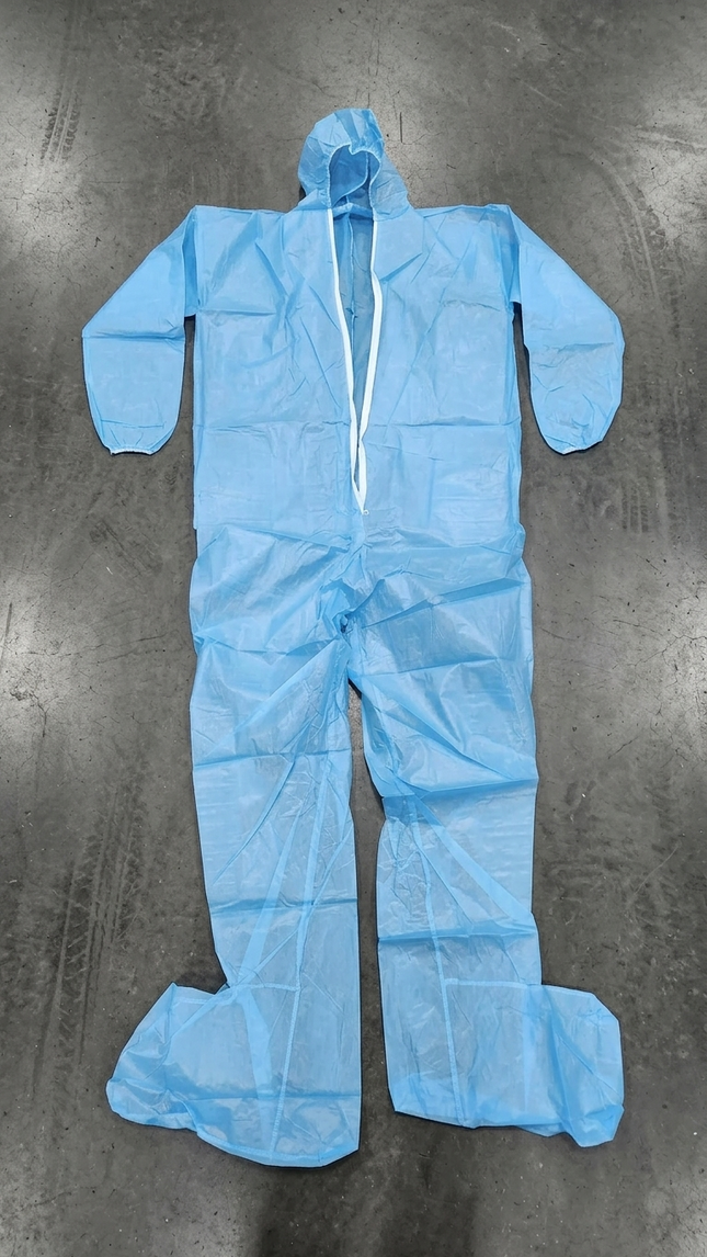 Coverall Isolation Gown Disposable Blue XL Non Medical Lightstone 100 PCS CASE - getexcess