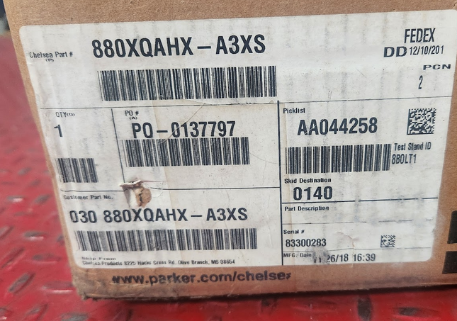 880XQAHX-A3XS Chelsea 8 Bolt PTO Kit Model 880