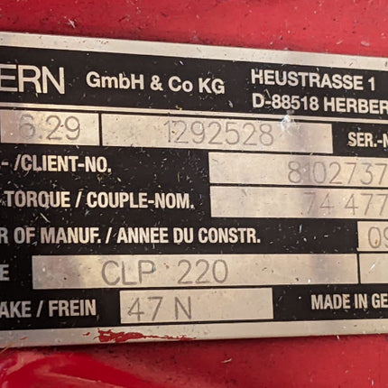 Zollern Hydraulic Free Fall Winch Gear Motor ZHP 6.29 1292528 Manitowoc 81027377