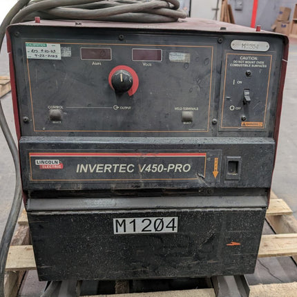 USED Lincoln Electric Invertec V450-PRO Welder with Needle Nose Clamp