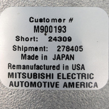 M900193 Mitsubishi Alternator 24V 50A Lester 12603N24309 WAI12603N