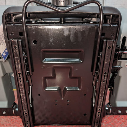 KAB 525P Black Vinyl Mechanical Suspension Construction Seat with Control Pods