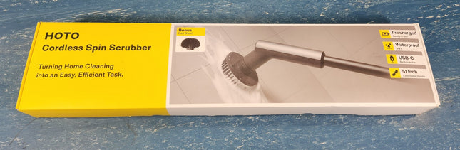 HOTO Cordless Spin Scrubber 2.5 NM torque six brush heads IPX7 rated