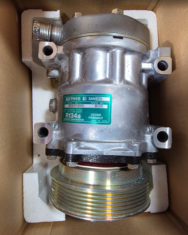 Sanden 300-4434 R134a SD7H15 AC Compressor A/C Clutch 6 Groove 119mm - getexcess