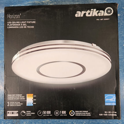 Artika Horizon Flush Mount 13" LED Light Variable Color Technology