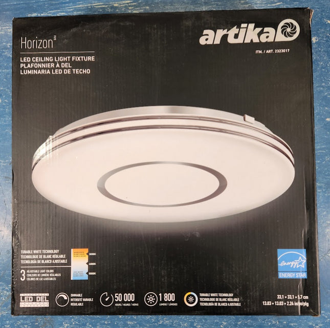 Artika Horizon Flush Mount 13" LED Light Variable Color Technology