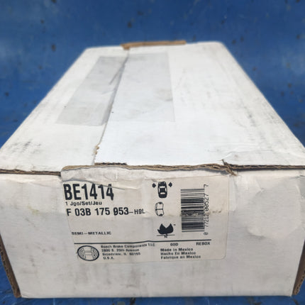 Bosch QuietCast Premium BE1414 Disc Brake Pad Set Front