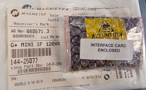 Magnatek G+M-IF-120VAC Interface Option Card 144-25077