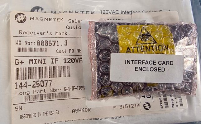 Magnatek G+M-IF-120VAC Interface Option Card 144-25077 - getexcess