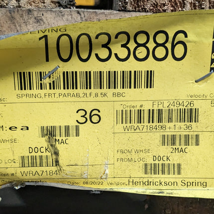 Hendrickson Suspension Front Spring 2 Leaf 8,500k Blue Bird Vision BBCV 10033886