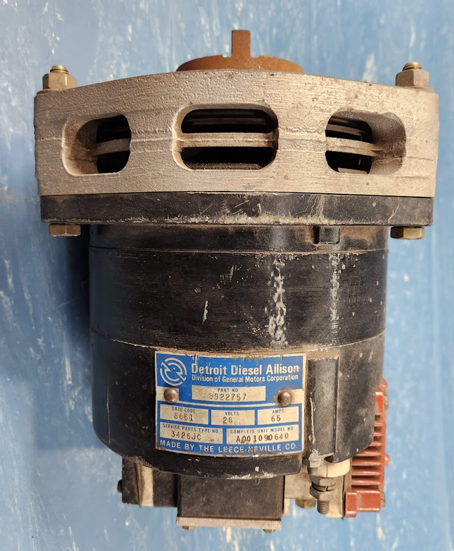 8922757 Detroit Diesel Leece Neville 28V 65A Alternator V71 - getexcess