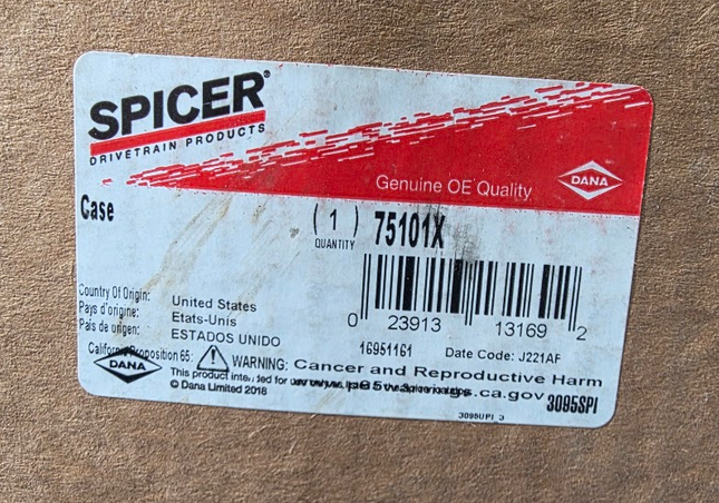 75101X Spicer Dana Trac Lok Case - getexcess