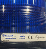 ECCO 7965 Series Pulse II BLUE Strobe Light 3 Bolt Mount