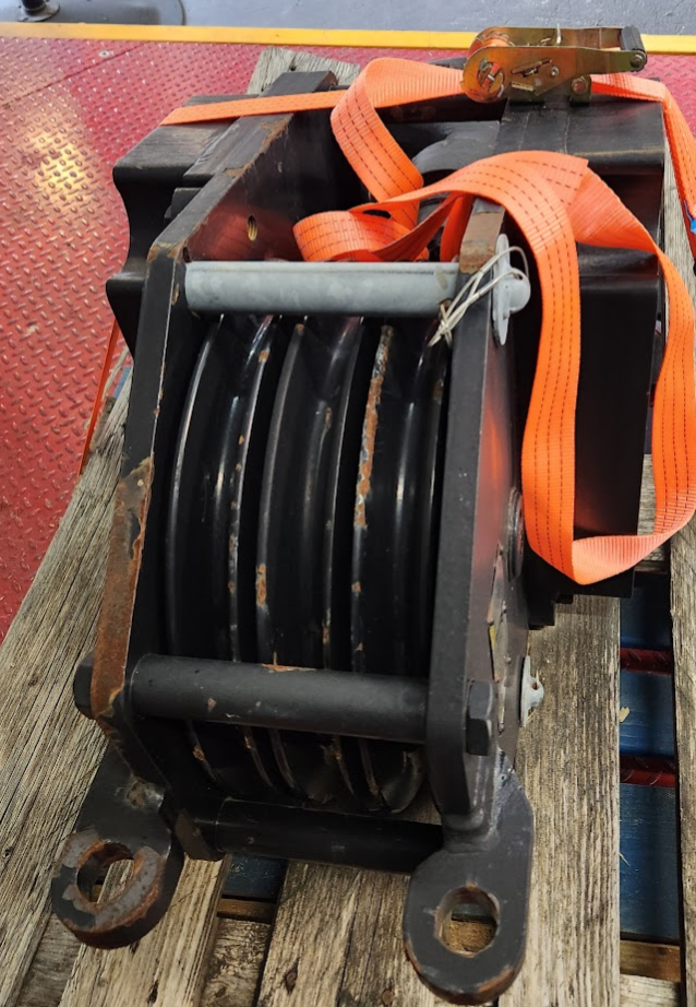 ORJ 35T 16RTD Johnson 35 Ton WLL Hook Block 3-Sheave 3/4" Wire Rope 80068195