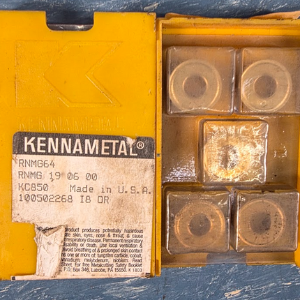 Kennametal KC850 Insert Set of 10 Pcs RNMG64