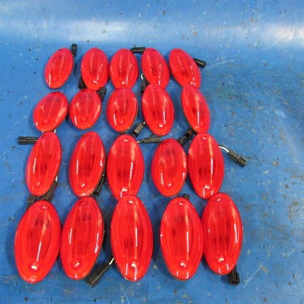 5" Oval Red LED Marker Lights (20)  Stop Tail Turn Truck Trailer 20 pcs