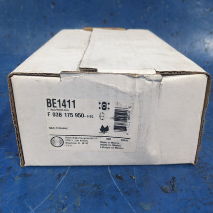 Bosch QuietCast Premium BE1411 Disc Brake Pad Set Rear