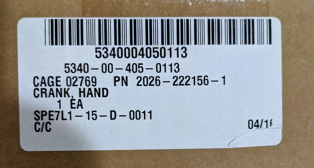 Hand Crank T000222156001 Military 5340004050113 - getexcess