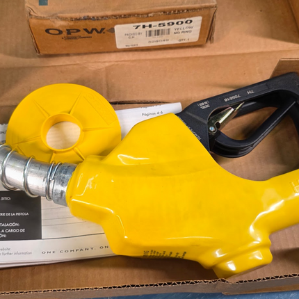 OPW 7H-5900 Diesel Pump Handle Yellow Automatic Shut-Off Nozzle No Ring Hold-Open Clip