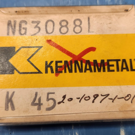 NG3088L Kennametal Carbide Insert K45 Grade Top Notch Groove Turn