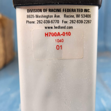 H700A-010 Hedland 3500psi Aluminum Flow Meter #12 SAE (3/4) 0.1-1.0 GPM - getexcess