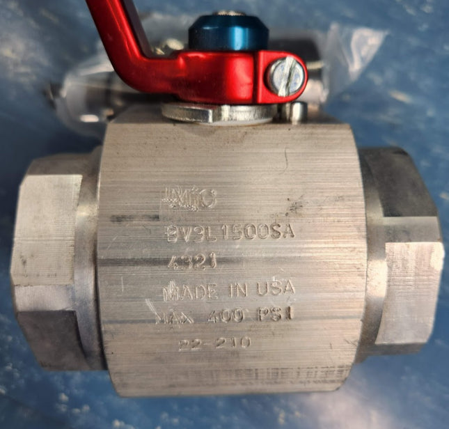BV3L-1500S-A-4321 DMIC 3-Way Diverter Ball Valve #24 SAE 1.5 Aluminum 400psi