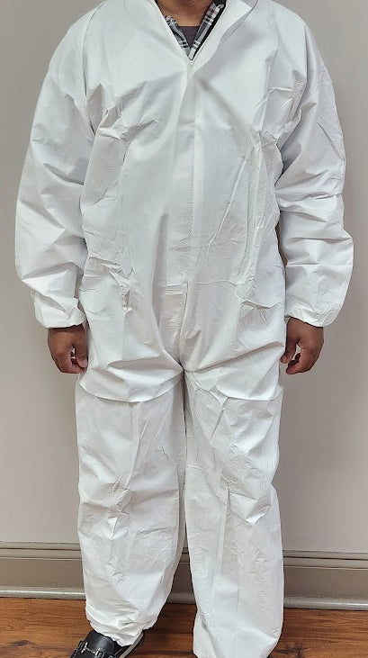 Disposable Coverall 60GSM Painter Bunny Suit White XL Non Medical | CASE of 50