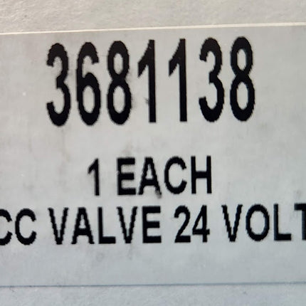 3681138 Cummins Valve Kit 6CC 24 Volts Fleetguard Coldweather Zero Start