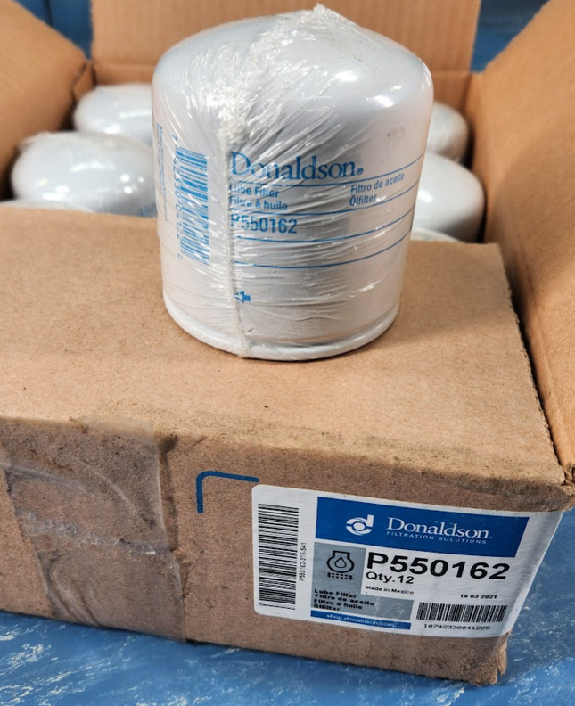 CASE of 12 PCS Donaldson P550162 Lube Filter Spin On Full Flow - getexcess