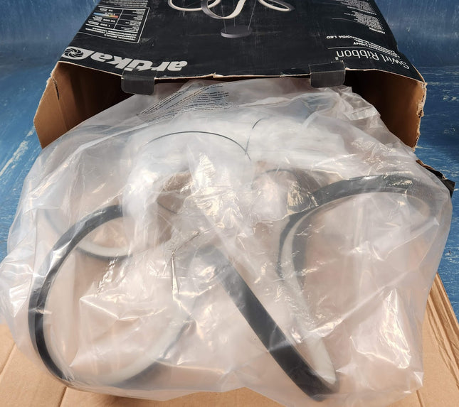 Artika Swirl Ribbon Integrated LED Pendant Light Fixture Black OPEN BOX
