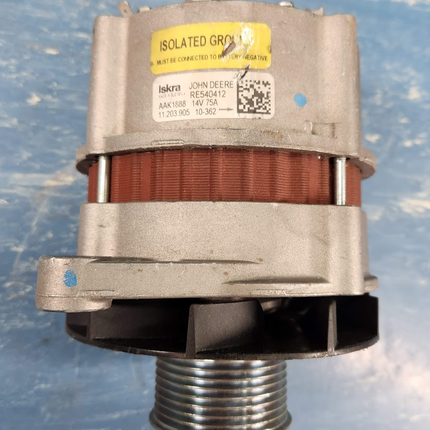 Iskra John Deere RE540412 Alternator 14V 75A AAK1888 for 4045 6068 Engine - getexcess