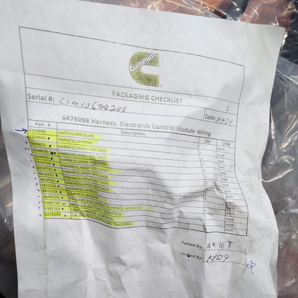 10081146 Kit EV Bus LCM Cummins 6476098 Akasol Vector Sensata